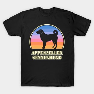 Appenzeller Sennenhund Vintage Sunset Dog T-Shirt